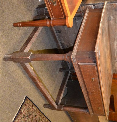 Lot 1396 - An 18th century oak side table