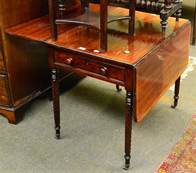 Lot 1407 - A 19th century mahogany Pembroke table