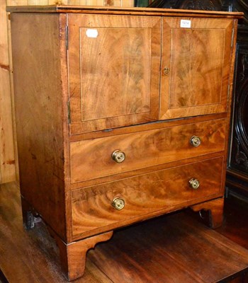 Lot 1414 - Victorian mahogany Pembroke table and small converted commode (2)