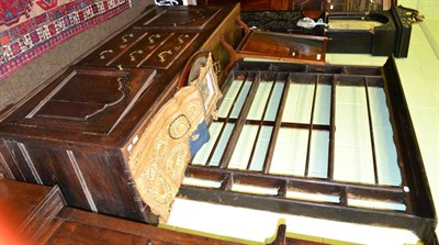 Lot 1429 - Georgian oak dresser and associated rack inscribed T Wannop