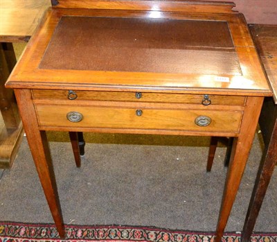 Lot 1444 - Edwardian mahogany cutlery table for Thomas Turner & Co