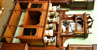 Lot 1448 - Late Victorian walnut chiffonier