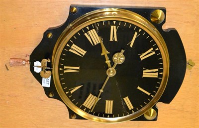 Lot 1457 - An ebonised wall timepiece