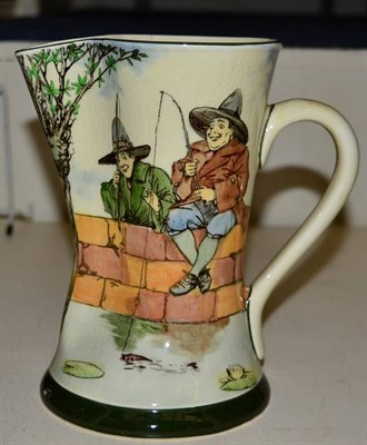 Lot 101 - Royal Doulton jug 'The Gallant Fishers of recreation there is none so free as fishing alone'