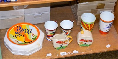 Lot 195 - Group of Bradford Exchange Clarice Cliff pottery