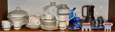 Lot 201 - Group of Alessi wares; Royal Doulton Rondelay coffee set; and Royal Doulton Platinum Concord...