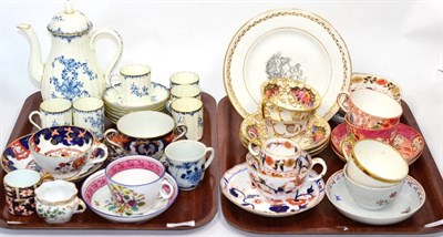 Lot 265 - Collection of 19th century teawares including some by John Rose; Coalport; Royal Worcester...