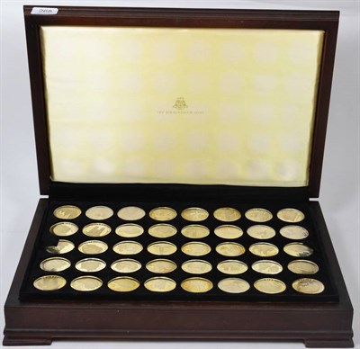 Lot 268 - Cased set of forty silver medallions, The Birmingham Mint, Ancient Counties of England