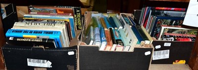 Lot 1017 - Three boxes of books including fishing, firearms and others