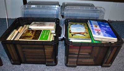 Lot 1042 - Four boxes of mainly fishing related books, particularly fly-fishing and salmon with some...