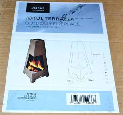 Lot 1045 - A Jotul Terrazza outdoor fireplace (boxed)