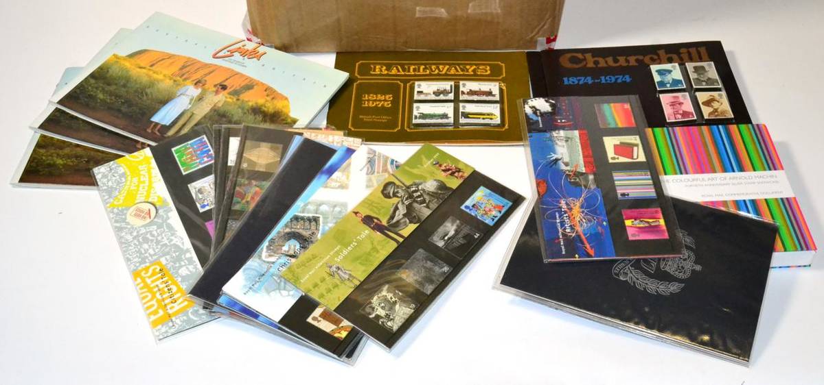 Lot 6 - GB and Australia - Box of presentation packs, collector packs etc . With an inventory of...