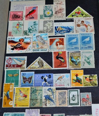 Lot 38 - A Carton housing worldwide in albums, stockbooks, unopened 1960s and 1970s stamp packets, stamps on