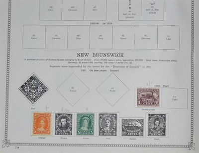 Lot 95 - An Ideal Postage Stamp Album - first edition. Part filled. Better include New Brunswick 1860...