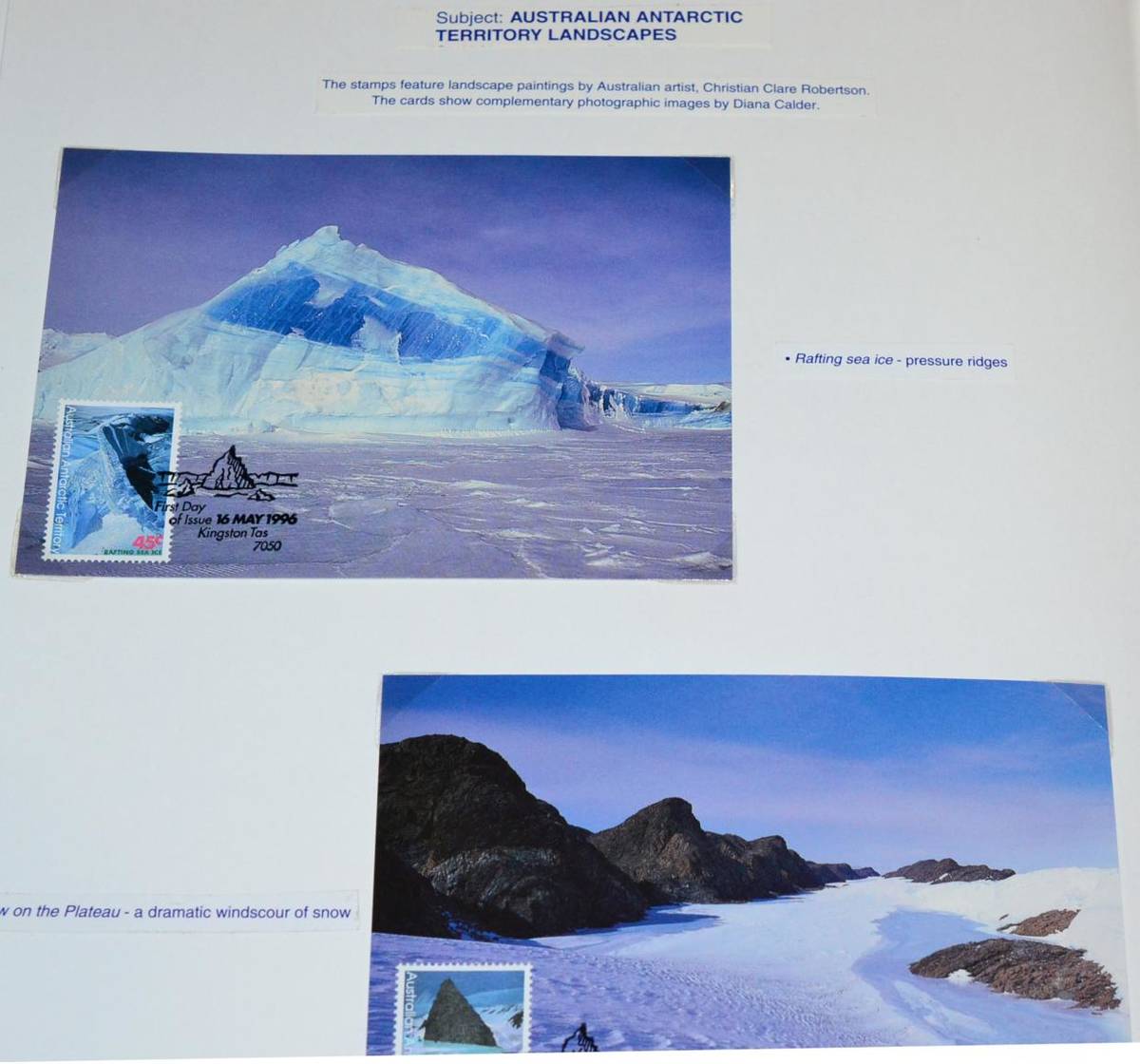 Lot 111 - Australia and Australian Antarctic Territory. A 1991 to 2001 six volume serviced PHQ card...