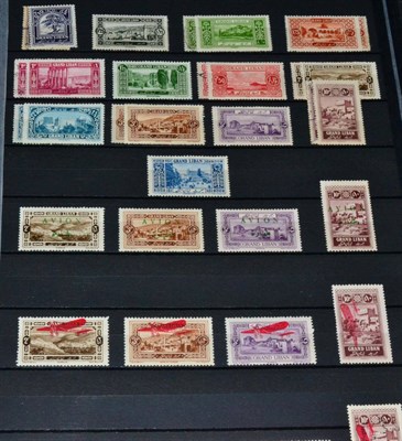 Lot 126 - Lebanon and Syria. A black Wessex stockbook housing a Lebanon 1924 to 1940 mainly fresh mint...