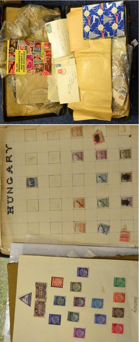 Lot 129 - British Commonwealth. A large brown stockbook, part filled with early QEII commemoratives (sets and