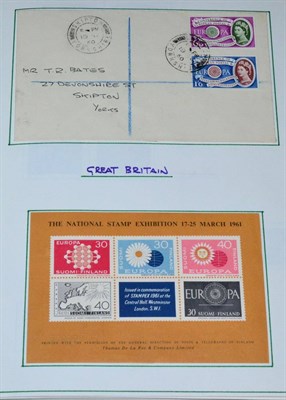 Lot 136 - Europa. A 1956 to 1982 mint collection in a green spring back album. Includes occasional FDC...