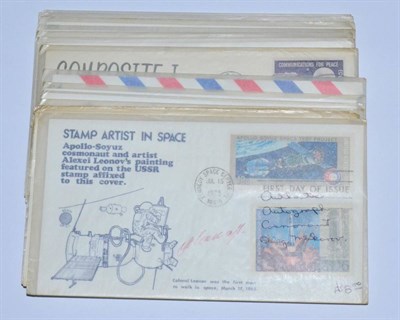 Lot 152 - Space. Thirteen signed commemorative covers. Majority from the U.S.A.