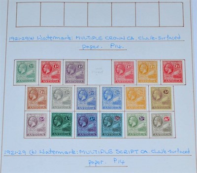 Lot 175 - Antigua. A 1921 to 1951 mainly fresh mint collection on loose pages (with occasional used)....