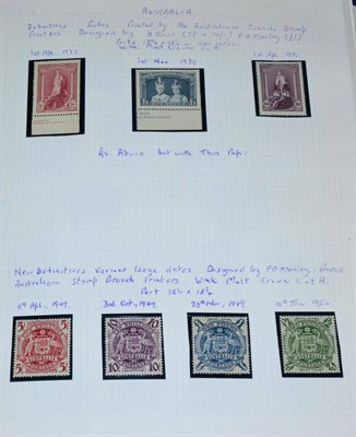Lot 185 - Australia. A 1937 to 2007 mint (vast majority unmounted) definitive collection a blue...