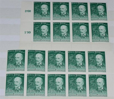 Lot 190 - Austria. Two stockbooks housing unmounted mint 1959-1961 in large blocks or part sheets
