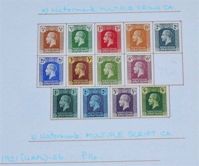 Lot 223 - Cayman Islands. A 1900 to 1950 mainly mint collection on loose pages. Noted 1900 definitives...