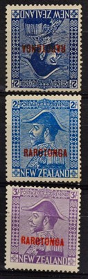 Lot 235 - Cook Islands - Rarotonga. 1926 to 1928 New Zealand issued overprinted 2s deep blue with...