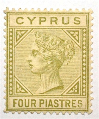 Lot 236 - Cyprus. 1884 4pi. Fresh mint