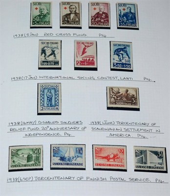 Lot 249 - Finland. A 1917 to 1999 mint collection (with occasional used to the 1930s) in a red Tower...