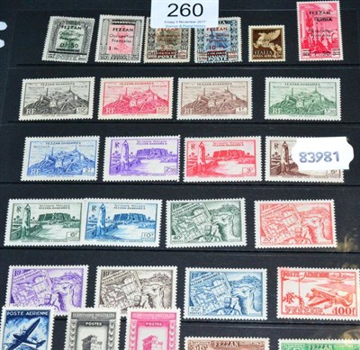 Lot 260 - Fezzand and Ghadames. A 1943 to 1951 fresh mint (many unmounted) Fezzan collection. Plus 1949...