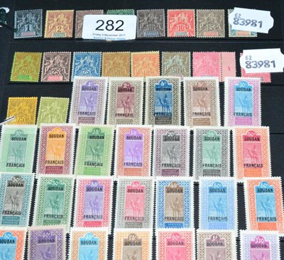Lot 282 - French Sudan. An 1894 to 1942 fresh mint collection. Includes 1894 'Tablets'; 1922 to 1927...