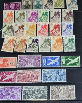 Lot 285 - French West Africa. A 1944 to 1959 mainly mint collection on loose stock pages. Includes 1945...