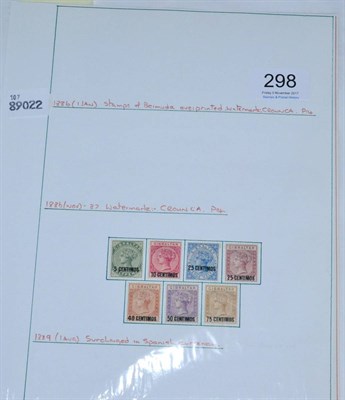 Lot 298 - Gibraltar. An 1889 to 1950 mint collection on loose pages. Noted August 1889 surcharges, 1889...