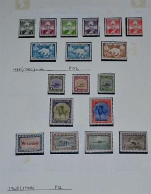 Lot 305 - Greenland. A 1938 to 1991 unmounted mint collection on loose album pages. Noted 1938 to 1946...