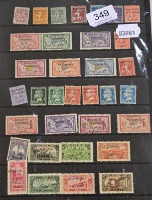 Lot 349 - Latakia - Alaouites. A January 1925 to 1930 fresh mint near collection on loose stock pages....