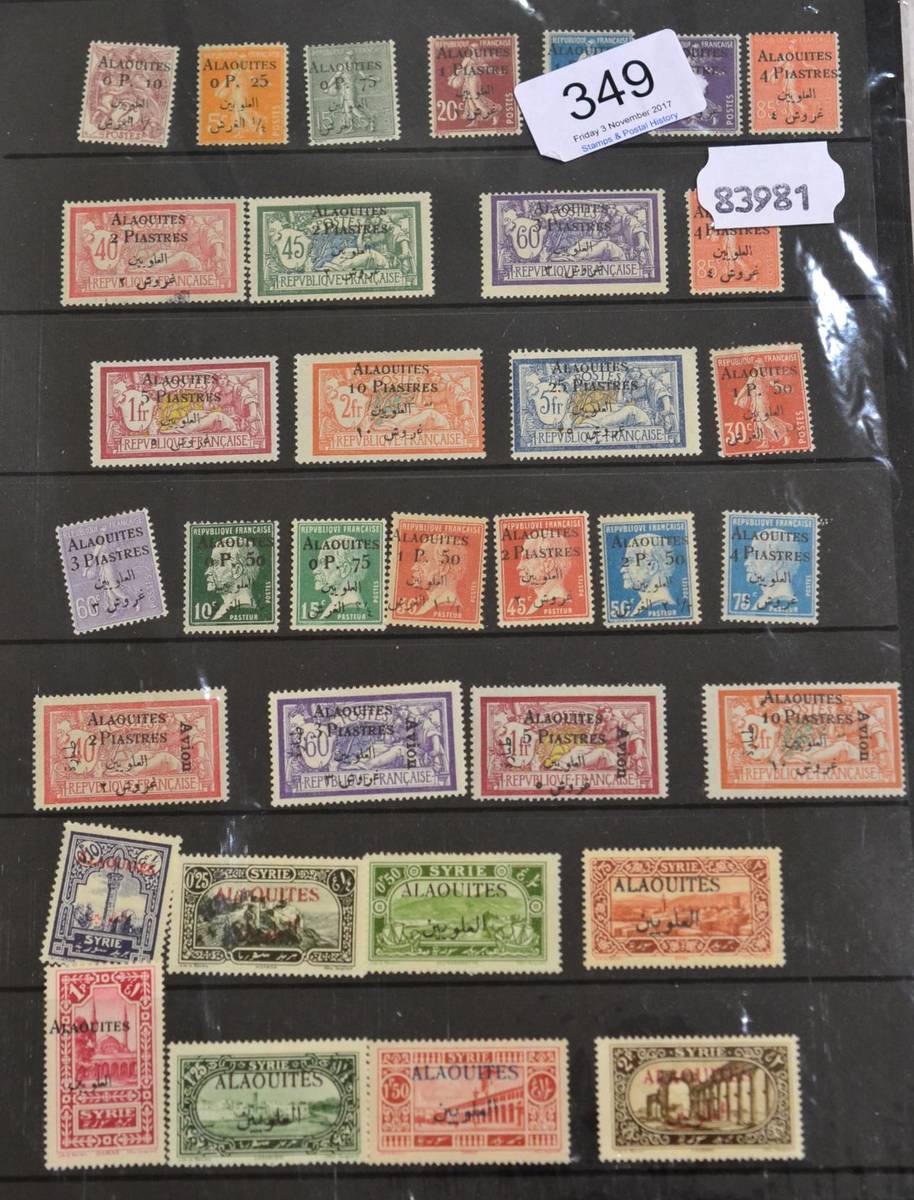 Lot 349 Latakia Alaouites. A January 1925 to 1930