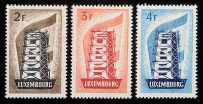 Lot 351 - Luxembourg. 1956 Europa set, unmounted
