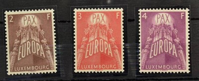 Lot 352 - Luxembourg. 1957 Europa set, unmounted