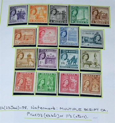 Lot 360 - Malta. A 1953 to 2013 mint (majority unmounted) collection in two albums. Includes 1956 to 1958...
