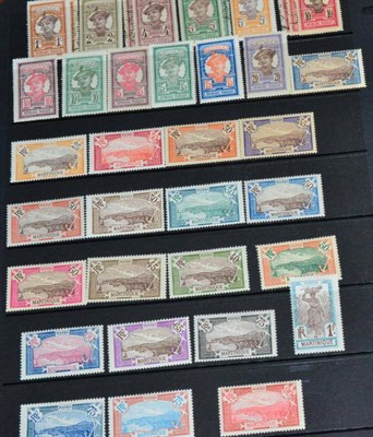 Lot 364 - Martinique. An 1886 to 1947 comprehensive fresh mint collection on stock pages, plus occasional...
