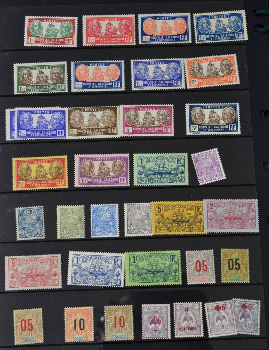 Lot 371 - New Caledonia. An 1860 to 1948 mainly mint (many unmounted). Noted 1860 10c Napoleon III (BPA...