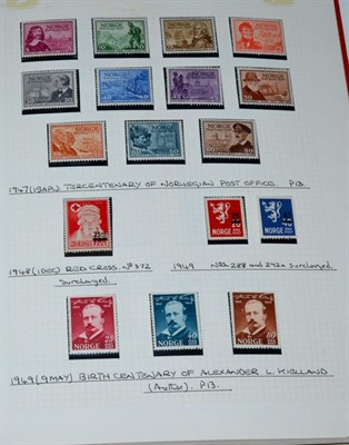 Lot 383 - Norway. An 1893 to 1998 mainly unmounted mint collection with some earlier used. Includes 1935...