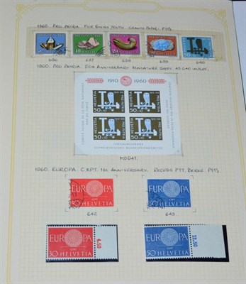 Lot 417 - Switzerland. A 1960 to 2005 comprehensive mint and used well displayed collection in three...