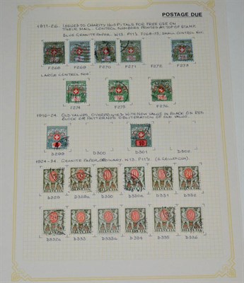 Lot 418 - Switzerland. Postage Dues, Officials and Telegraph stamps from 1868 onwards. Mint and used on loose