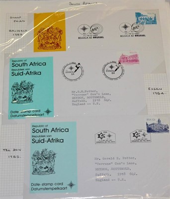 Lot 439 - USA. A collection on US Postal Service souvenir pages from 1980s, all contained in three boxes