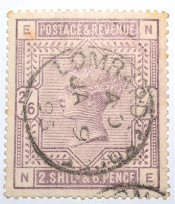 Lot 544 - Great Britain. 1883 to 1884 2s6d N-E, white paper. Well centred, used with a Lombard St CDS