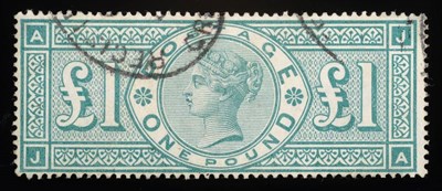 Lot 551 - Great Britain. 1891 £1 J-A. Good used