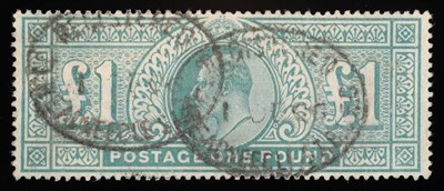 Lot 553 - Great Britain. 1902 to 1910 £1, used