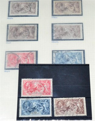 Lot 558 - Great Britain. 1912 to 1924 King George V fresh mint collection. Includes shades. 1918 2s6d to...